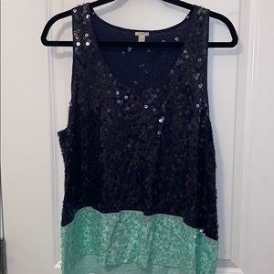 JCREW sequin sleeveless top